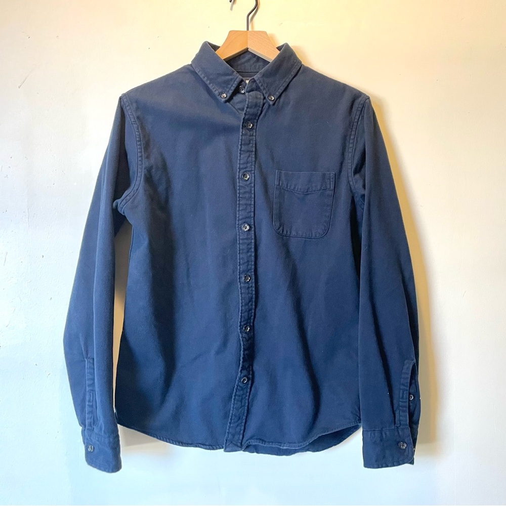 Lands' End Men's Navy Button Down Shirt